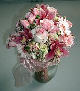 Bouquet for a Bridesmaid, Cymbidium Orchids, Gerbera Daisies, Roses...