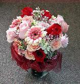 Bouquet for a Bridesmaid, Roses, Gerbera Daisies...